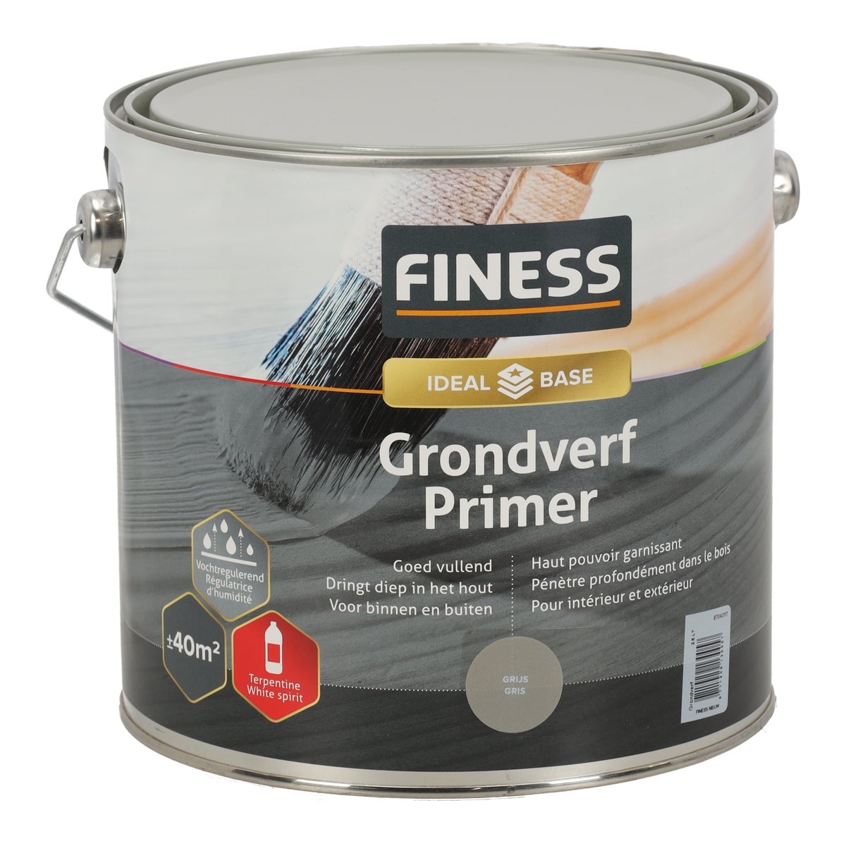 Grondverf grijs 2.5L Finess Grondverf grijs 2.5L Finess
