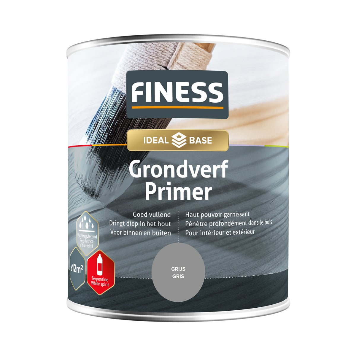 Grondverf grijs 750 ml Finess Grondverf grijs 750 ml Finess