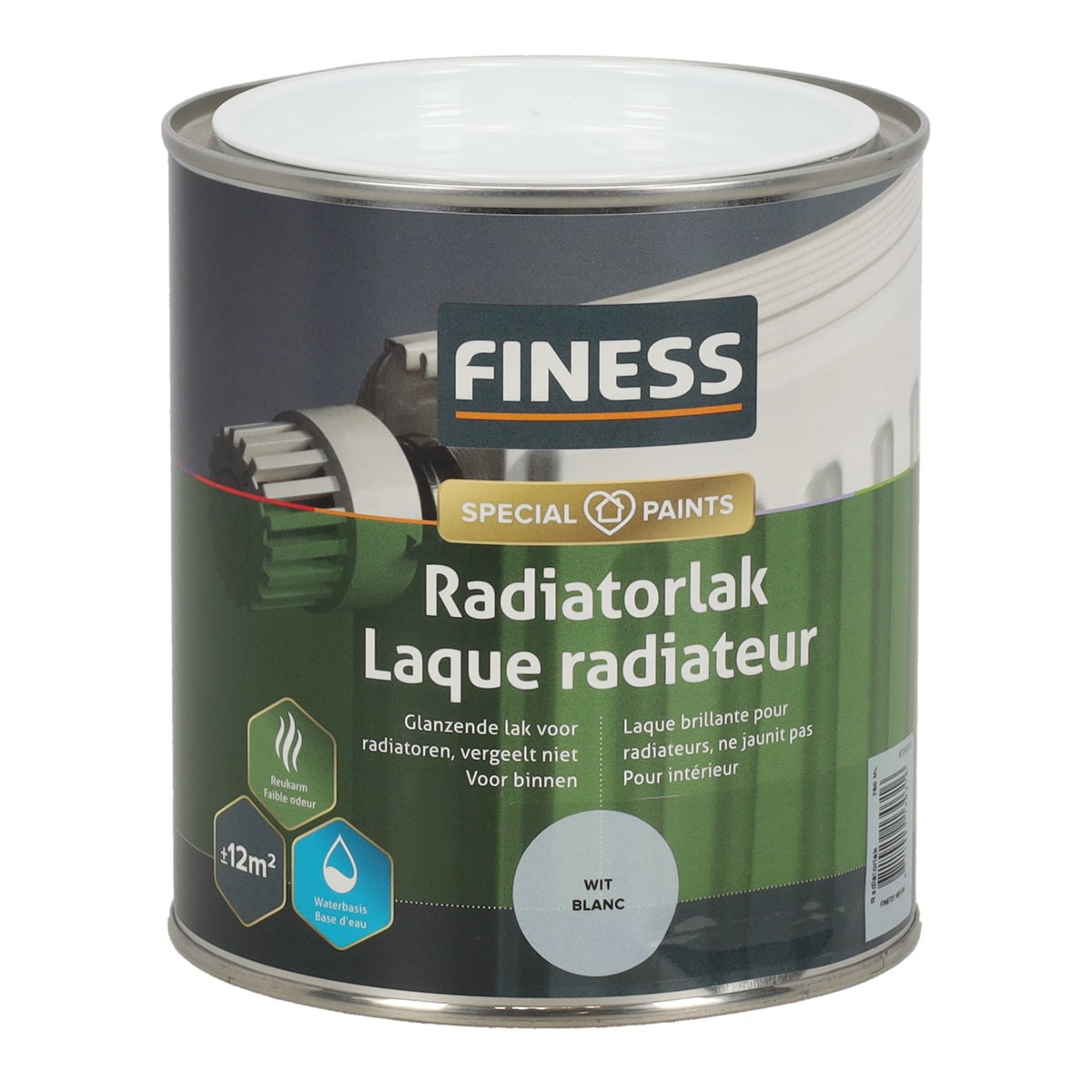 Radiatorlak wit 1410 750ml Finess Radiatorlak wit 1410 750ml Finess