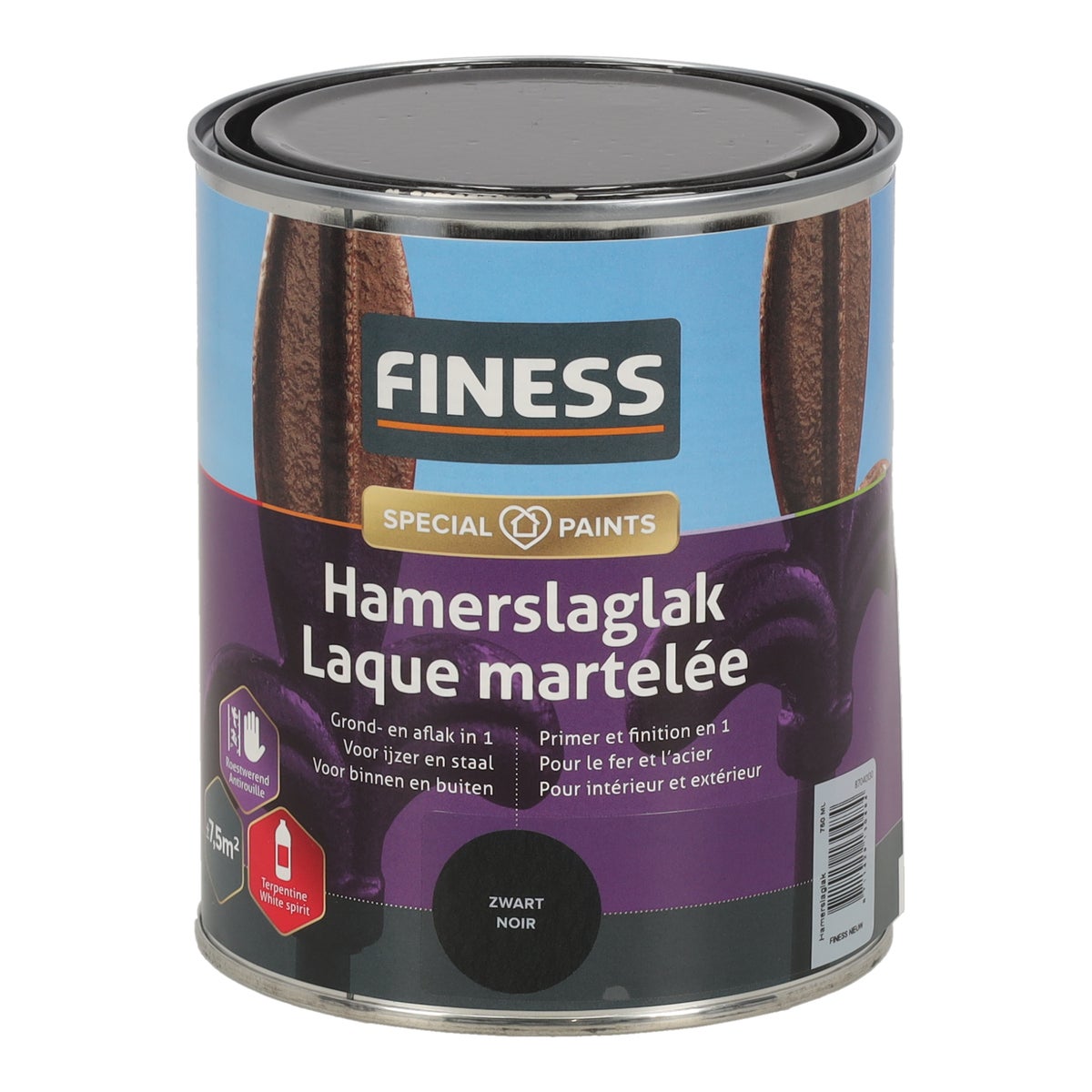 Hamerslag zwart 1487 750 ml Finess Hamerslag zwart 1487 750 ml Finess