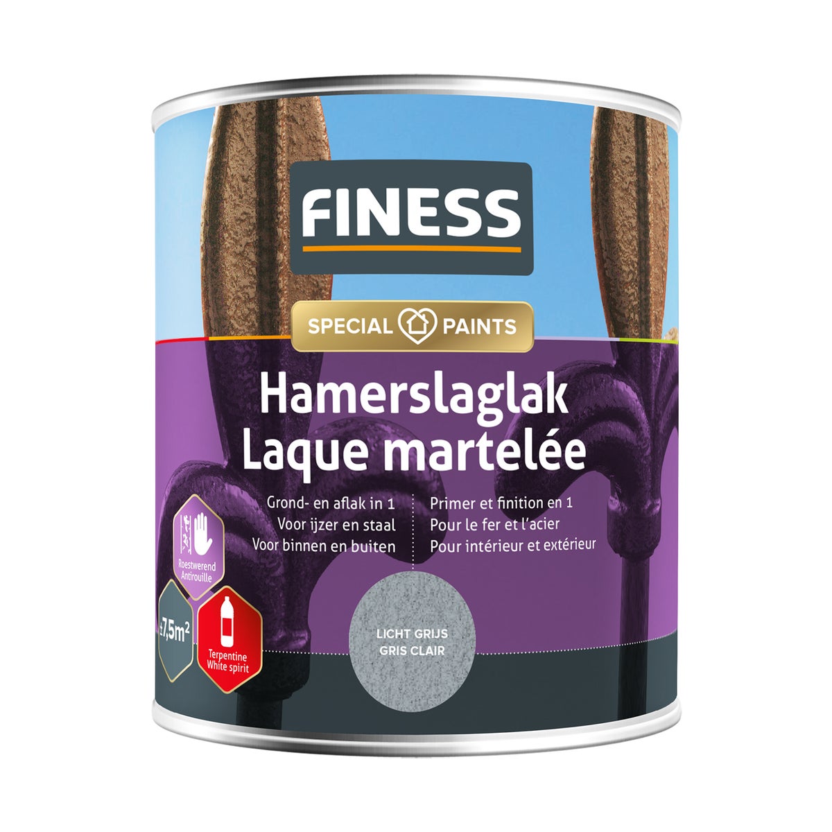 Hamerslag l.grijs 1486 750 ml Finess Hamerslag l.grijs 1486 750 ml Finess