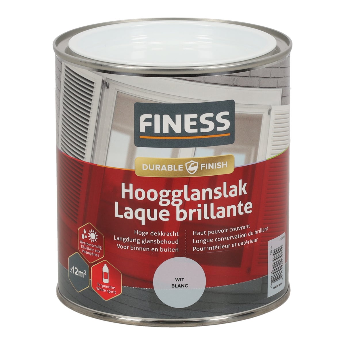 Hoogglans wit 1410 750 ml Finess Hoogglans wit 1410 750 ml Finess