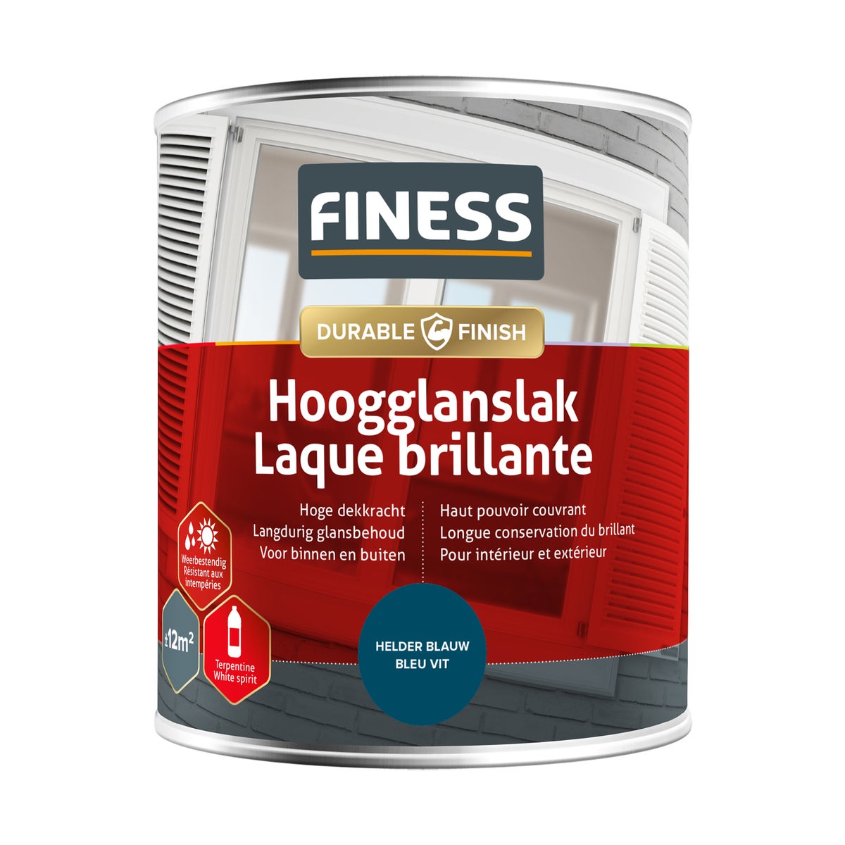 Hoogglans helder blauw 1429 750ml Finess Hoogglans helder blauw 1429 750ml Finess