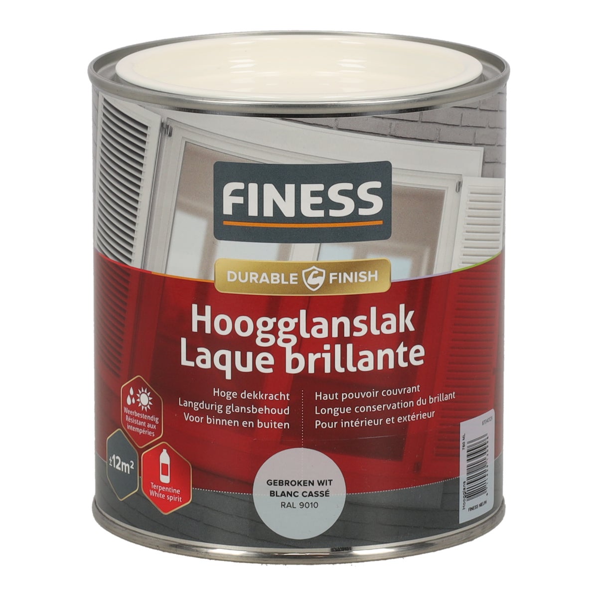Hoogglans gebroken wit 14205 750 ml Finess Hoogglans gebroken wit 14205 750 ml Finess
