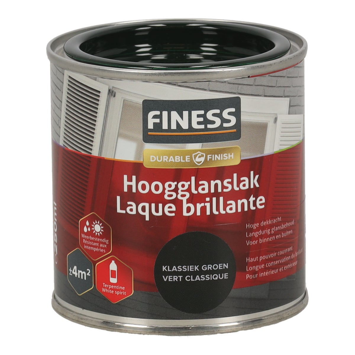 Hoogglans klassiek groen 1427 250 ml Finess Hoogglans klassiek groen 1427 250 ml Finess