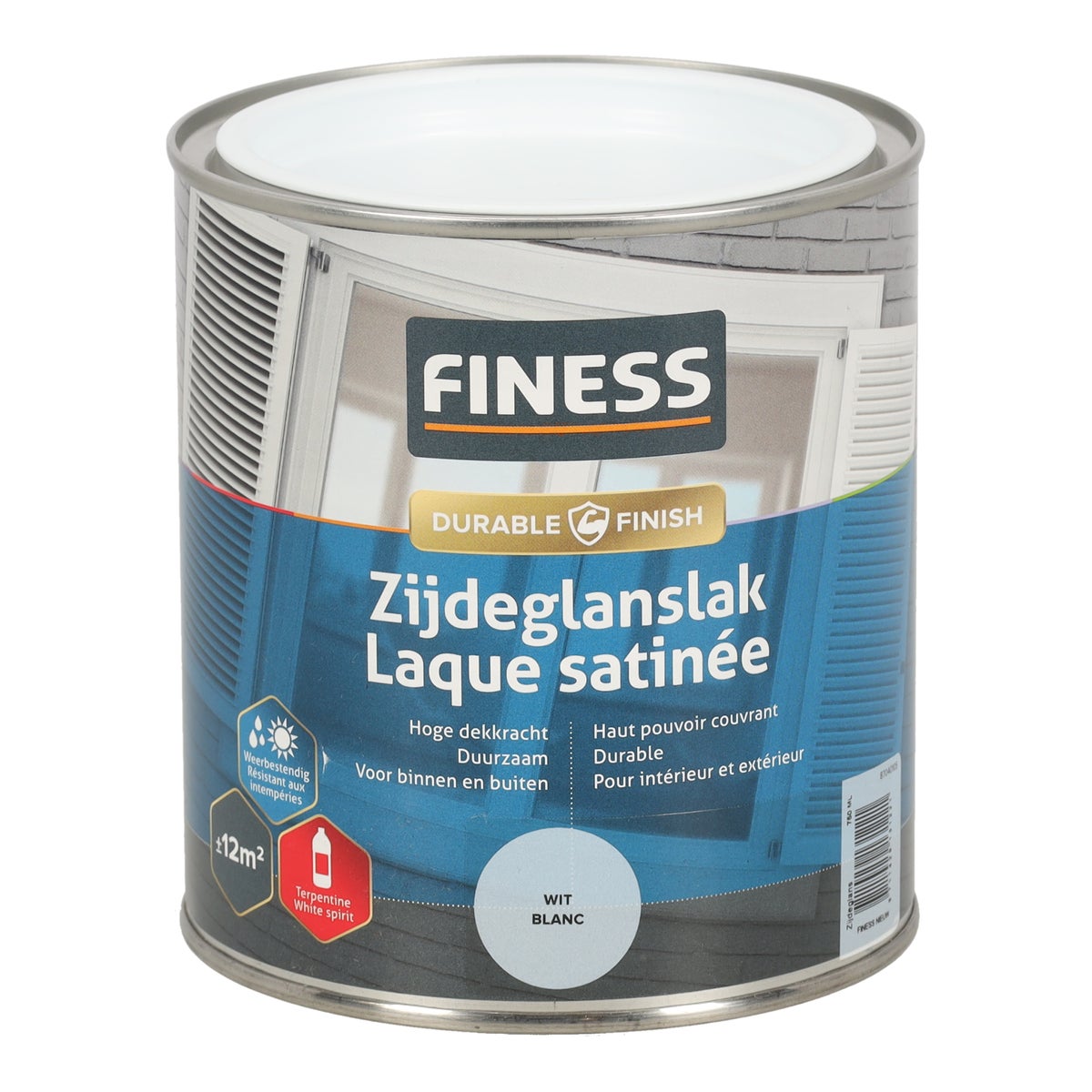 Zijdeglans wit 1410 750ml Finess Zijdeglans wit 1410 750ml Finess
