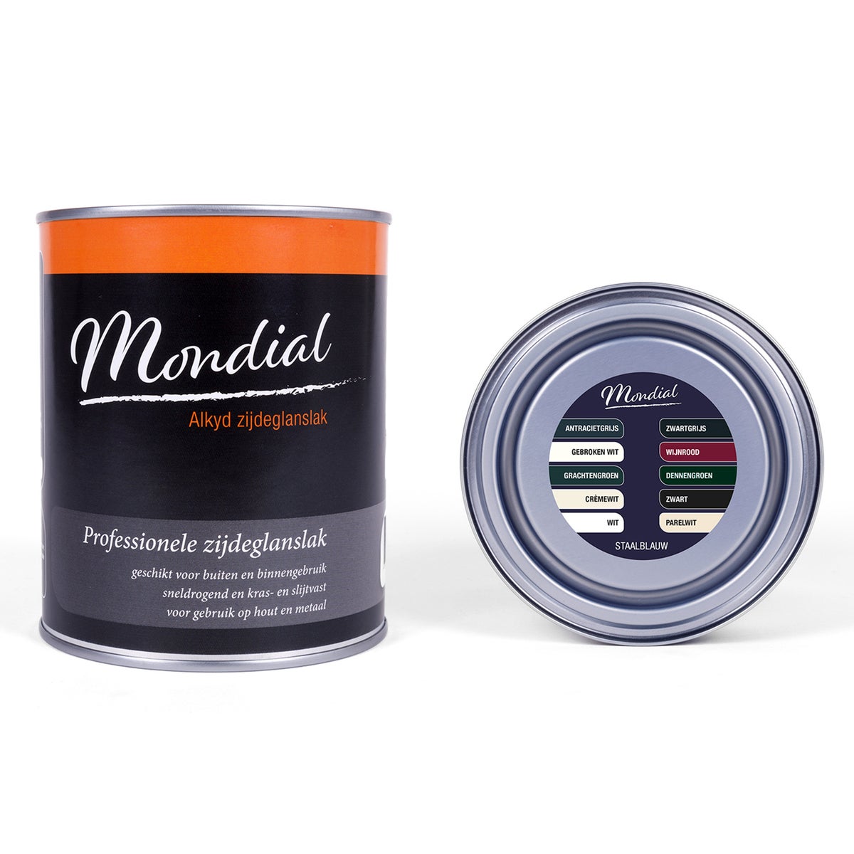 Zijdeglans Alkyd RAL5011 staalblauw 750 ml Mondial Zijdeglans Alkyd RAL5011 staalblauw 750 ml Mondial