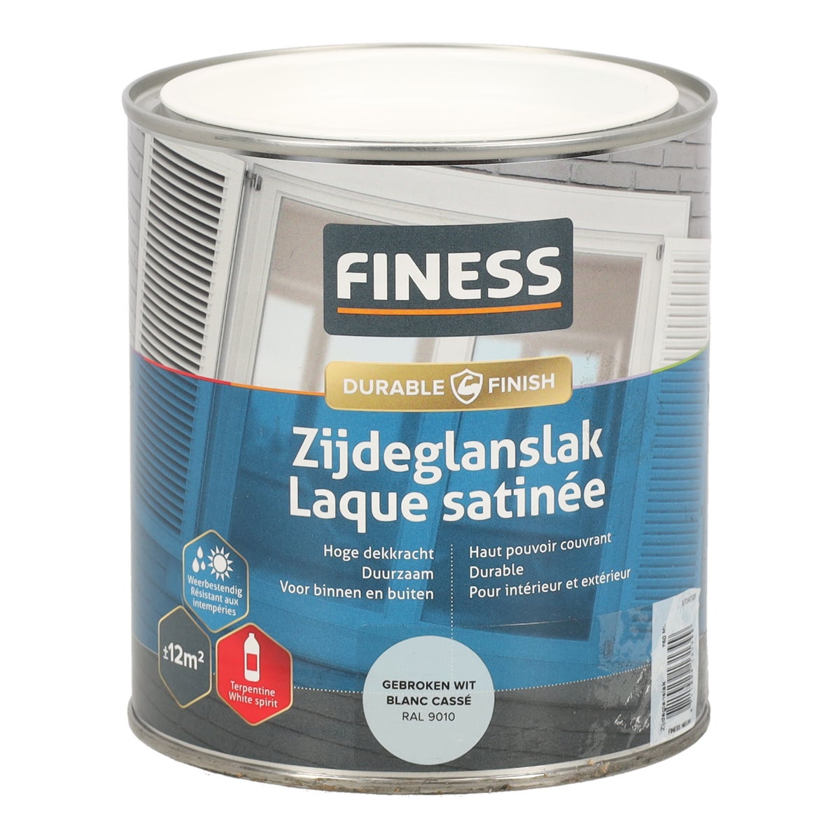 Zijdeglans gebroken wit 14205 750 ml Finess Zijdeglans gebroken wit 14205 750 ml Finess