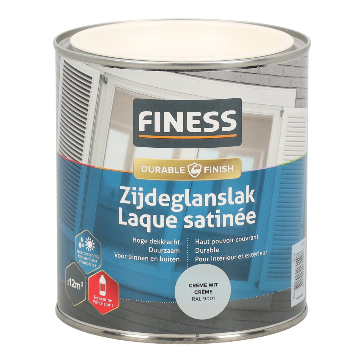 Zijdeglans crème wit 14204 750 ml Finess Zijdeglans crème wit 14204 750 ml Finess