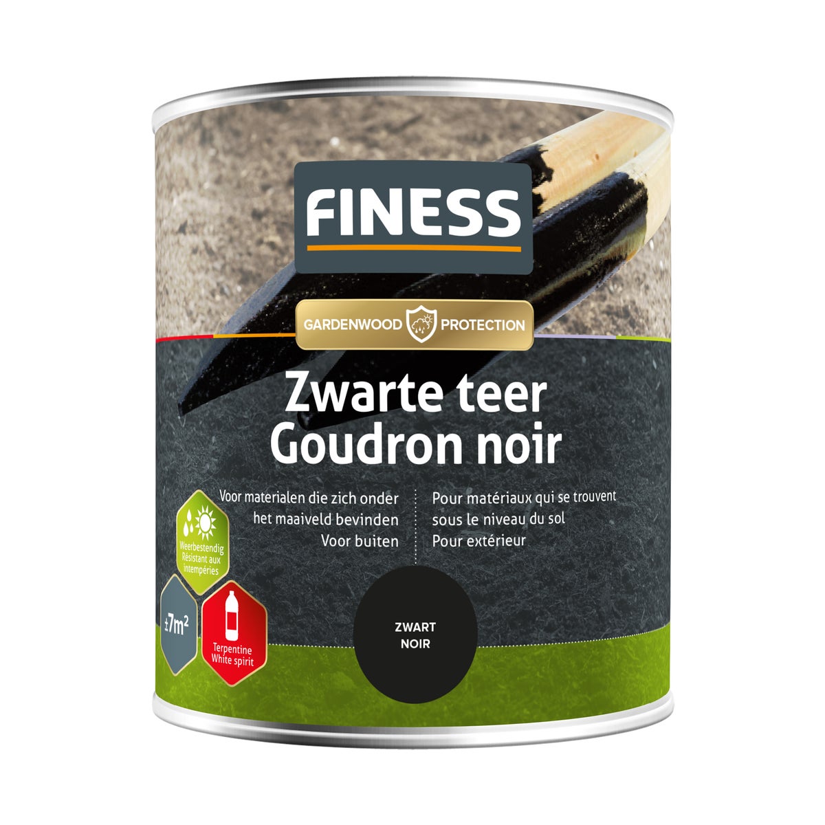 Zwarte teer 750ml Finess Zwarte teer 750ml Finess