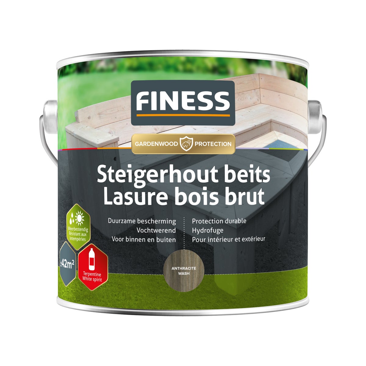 Steigerhoutb antrawash 2.5L Finess Steigerhoutb antrawash 2.5L Finess