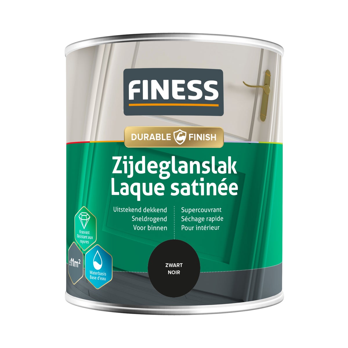 Lak waterb ZG zwart 1428 750 ml Lak waterb ZG zwart 1428 750 ml