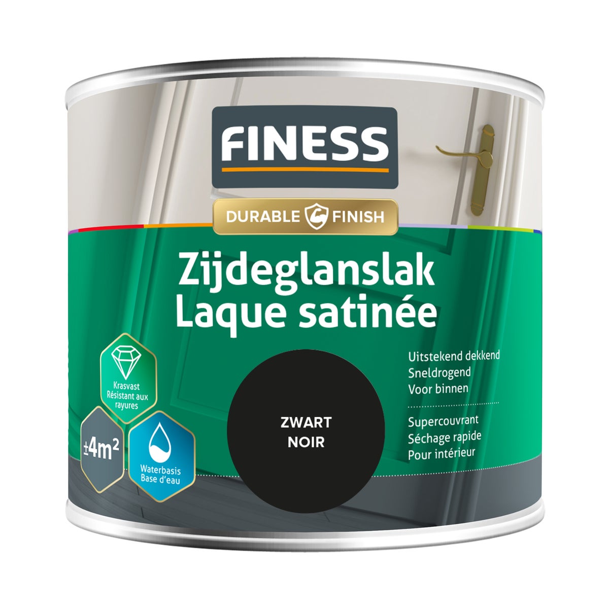 Lak waterb ZG zwart 1428 250 ml Lak waterb ZG zwart 1428 250 ml