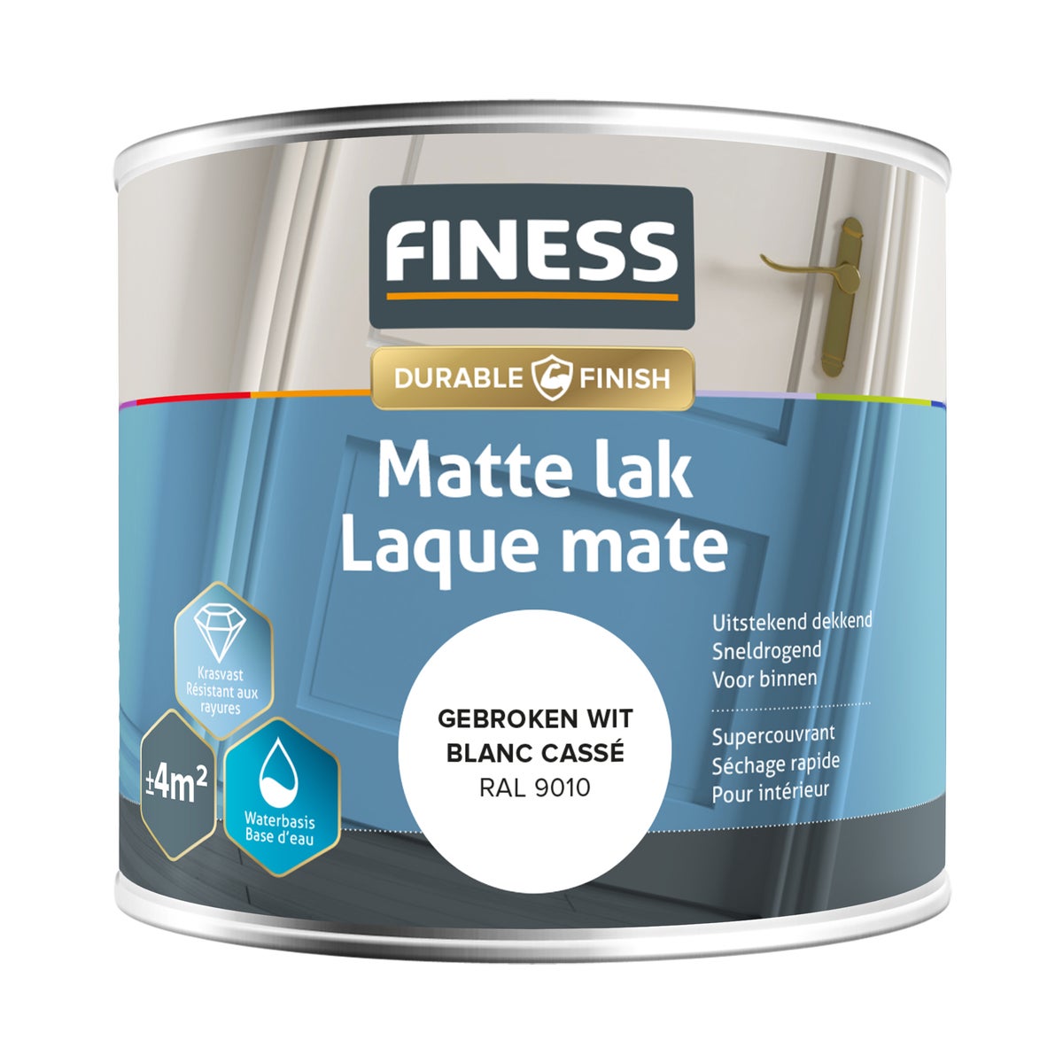 Lak waterb mat g.wit 14205 250 ml Lak waterb mat g.wit 14205 250 ml