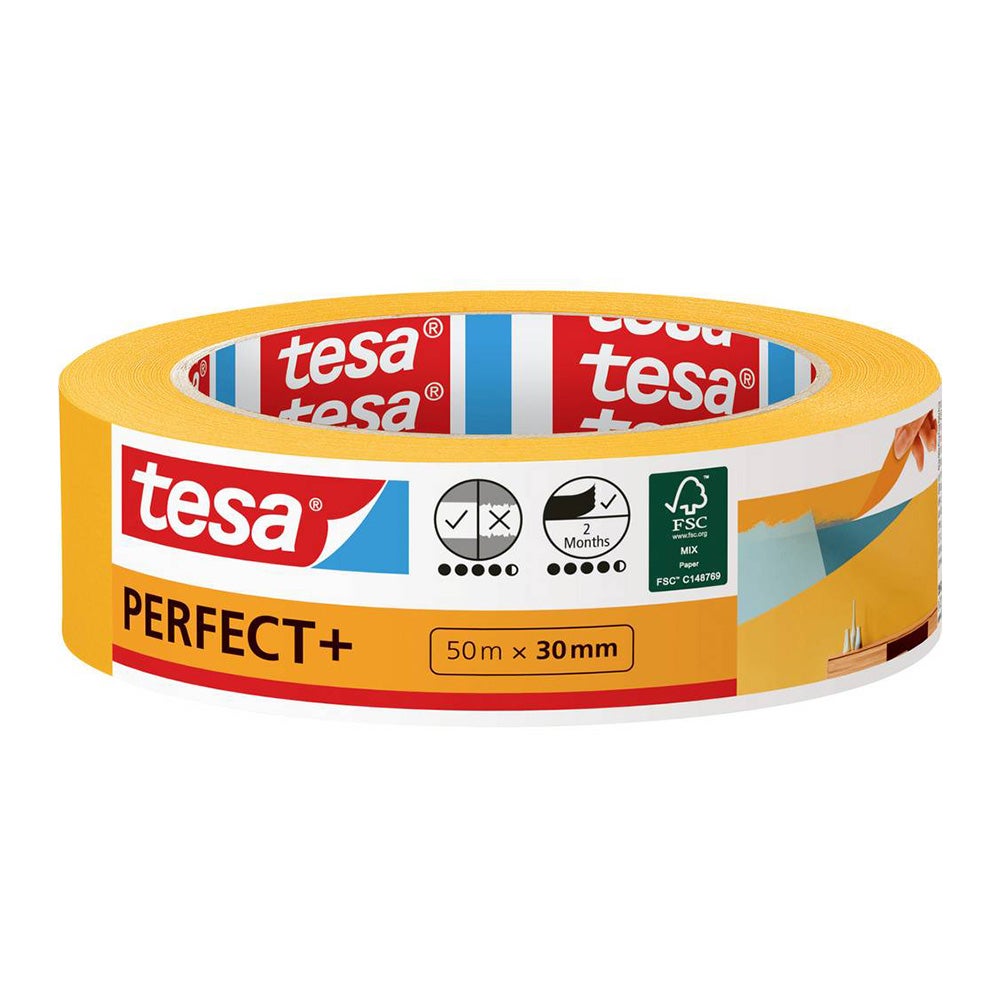 Afplakband Perfect+ 30mm x 50m Afplakband Perfect+ 30mm x 50m
