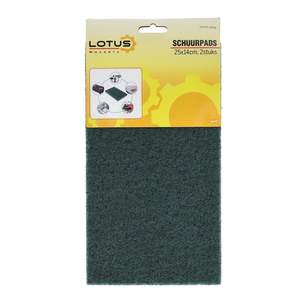 Schuurpads 25 x 14 cm Lotus 2 stuks Schuurpads 25 x 14 cm Lotus 2 stuks