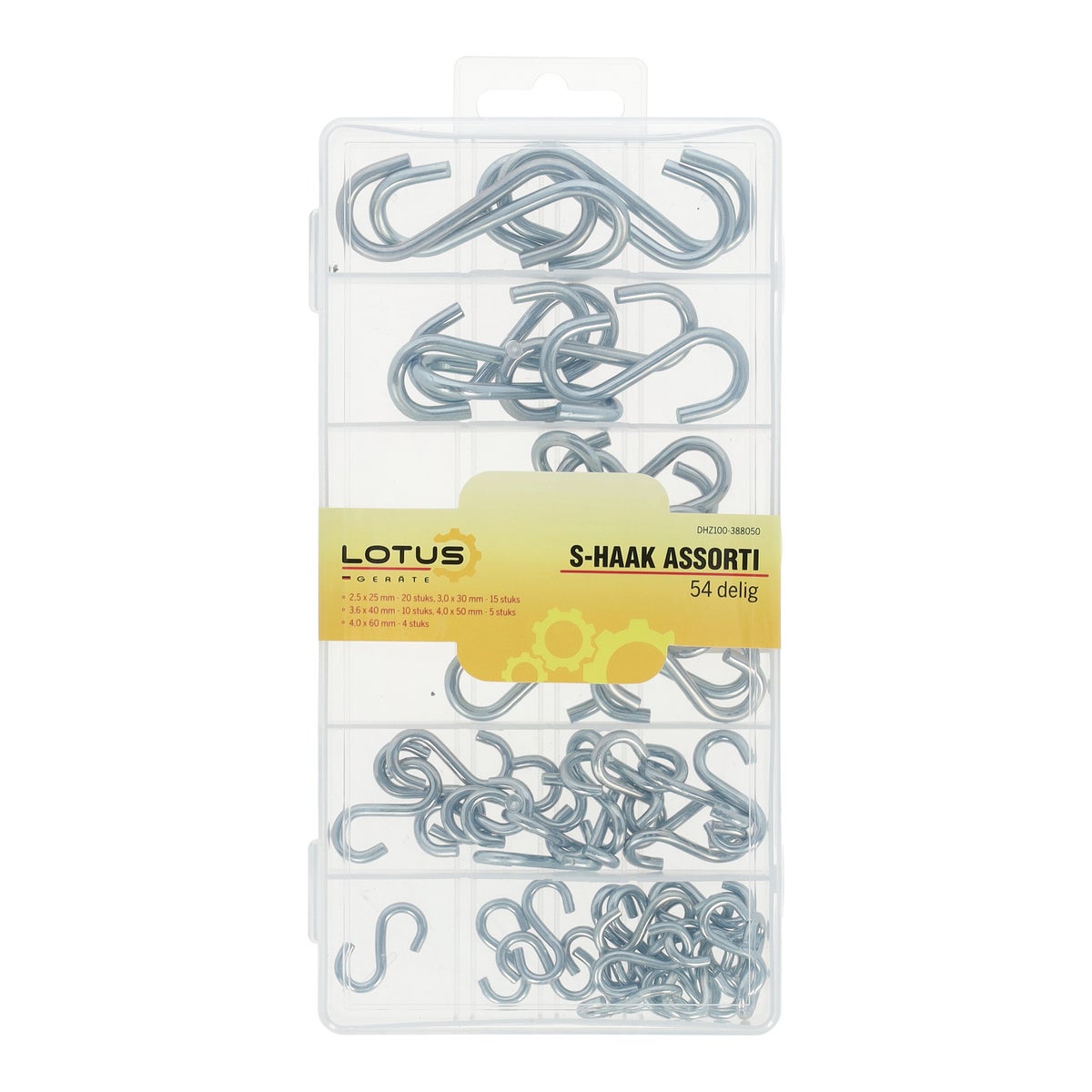 S-haak 54-delig Lotus S-haak 54-delig Lotus