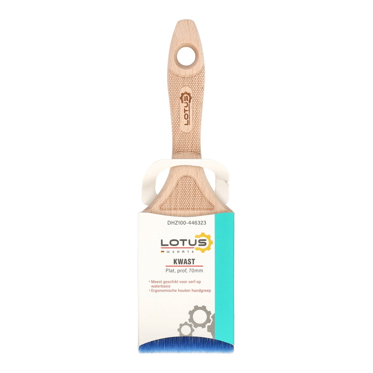 Kwast plat pro 70 mm waterbasis Lotus Kwast plat pro 70 mm waterbasis Lotus