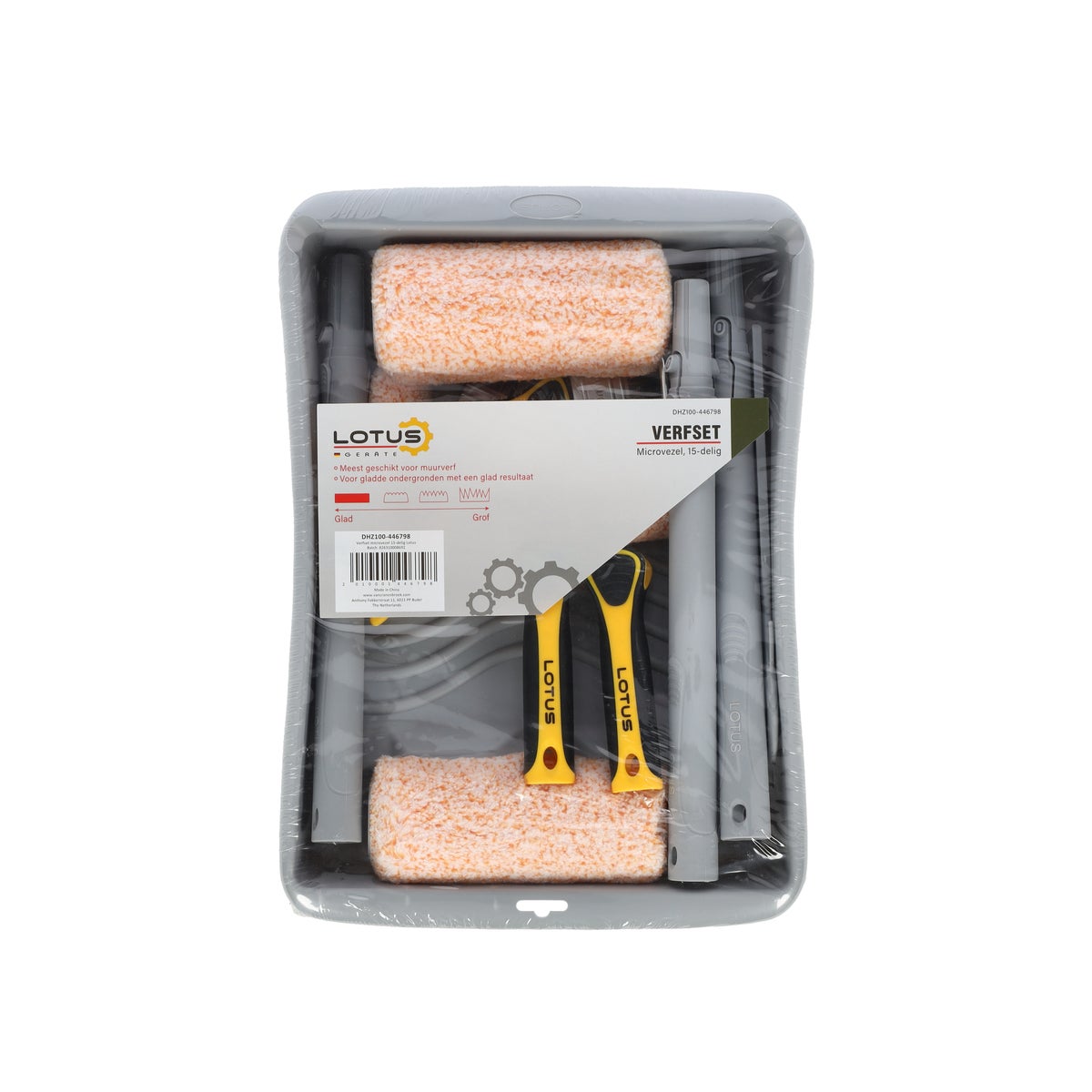 Verfset microvezel 15-delig Lotus Verfset microvezel 15-delig Lotus