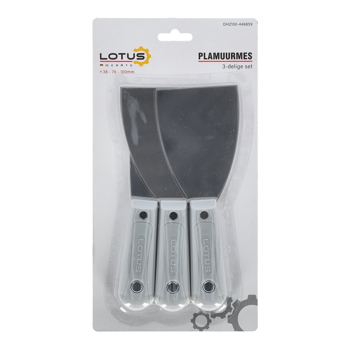Plamuurmes set 3-delig 38-76-100 Lotus Plamuurmes set 3-delig 38-76-100 Lotus
