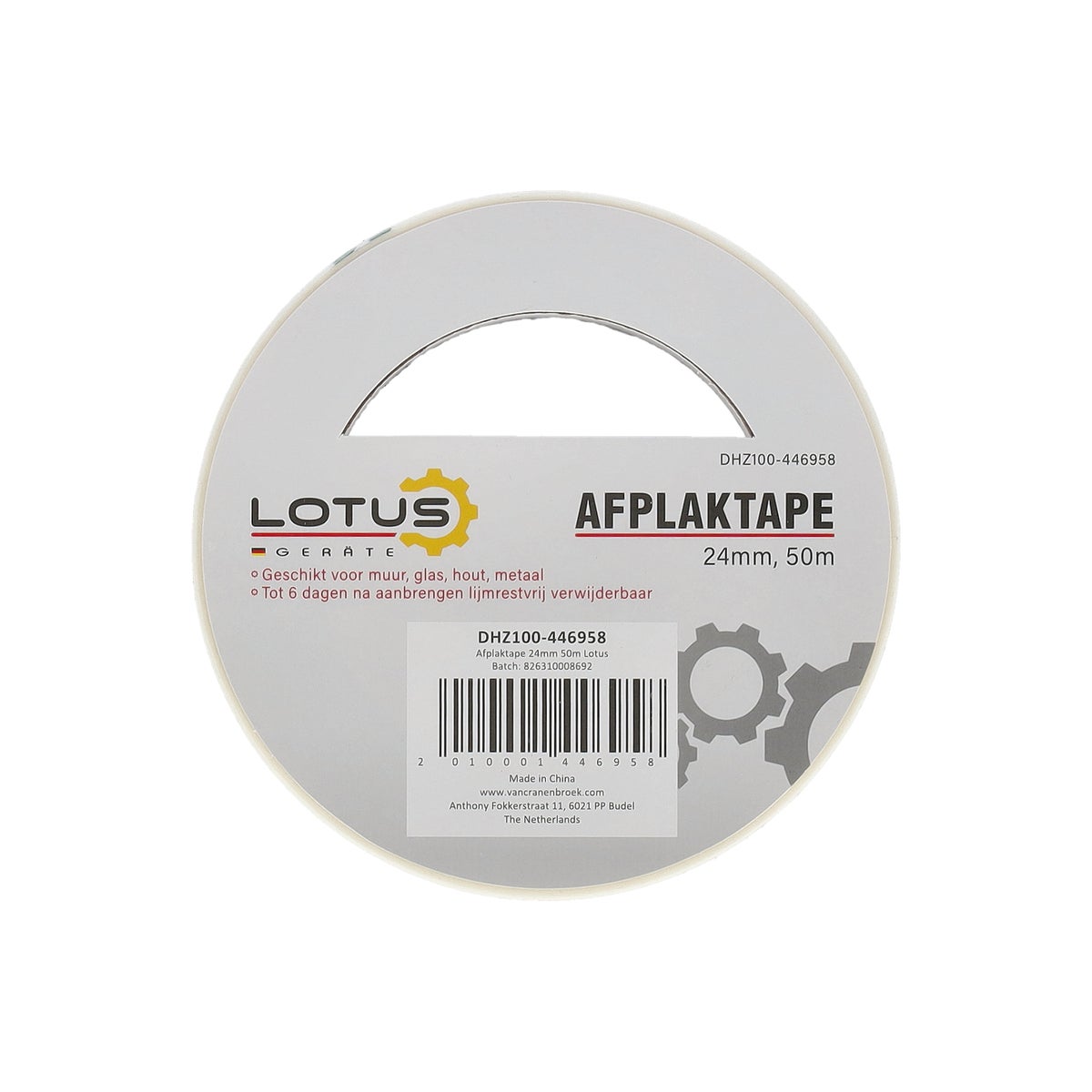 Afplaktape 24 mm 50 m Lotus Afplaktape 24 mm 50 m Lotus
