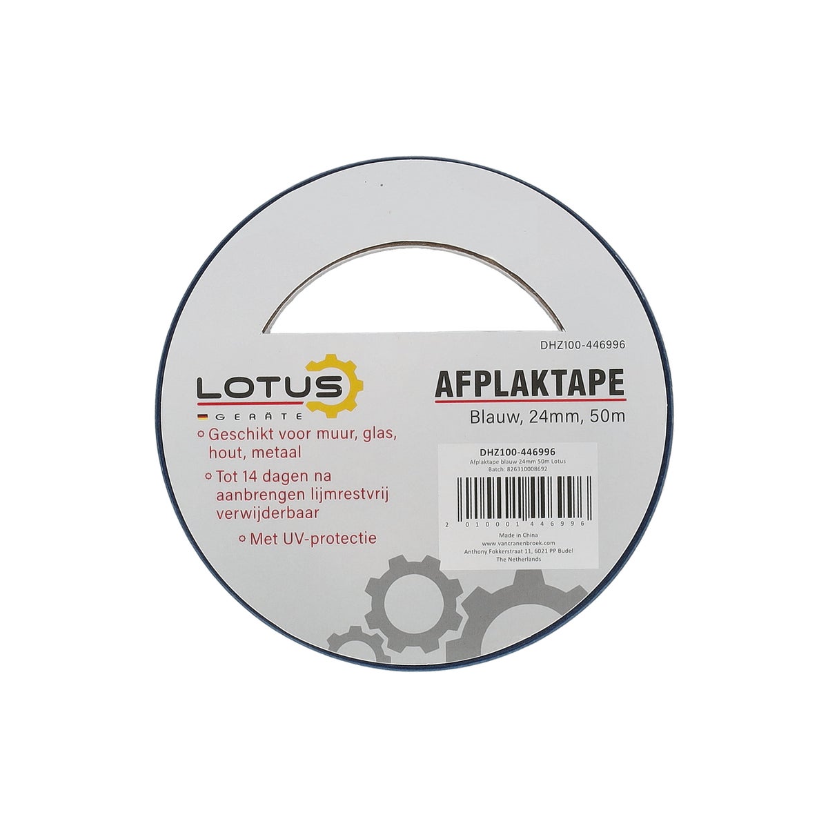 Afplaktape pro blauw 24 mm 50 m Lotus Afplaktape pro blauw 24 mm 50 m Lotus