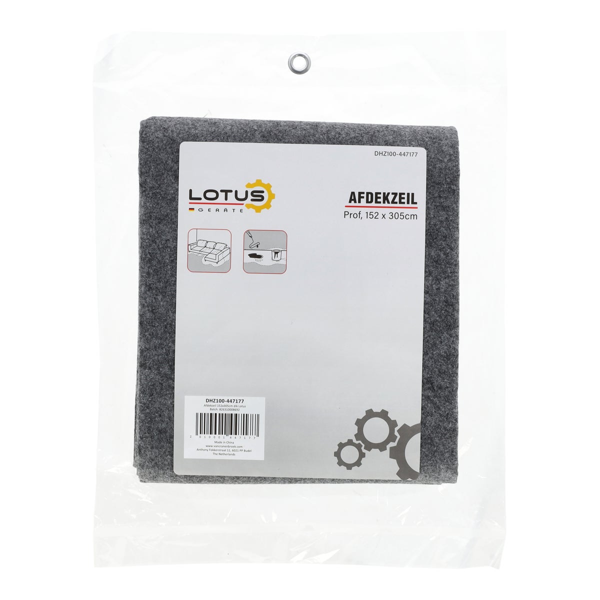 Afdekzeil 152 x 305 cm prof Lotus Afdekzeil 152 x 305 cm prof Lotus