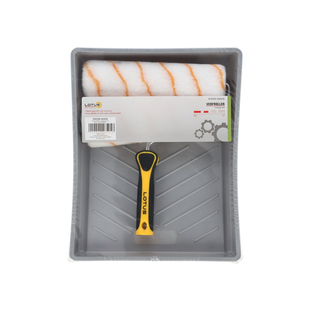 Verfset 250 mm 4-delig fijn Lotus Verfset 250 mm 4-delig fijn Lotus