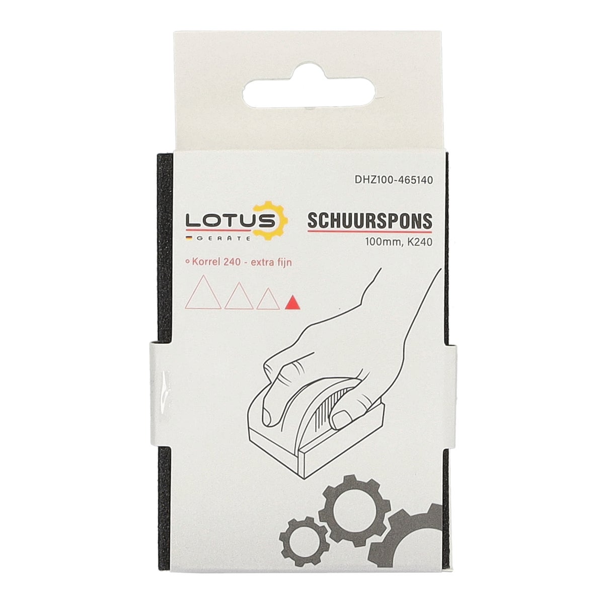 Schuurspons 100 mm K240 extra fijn Lotus Schuurspons 100 mm K240 extra fijn Lotus