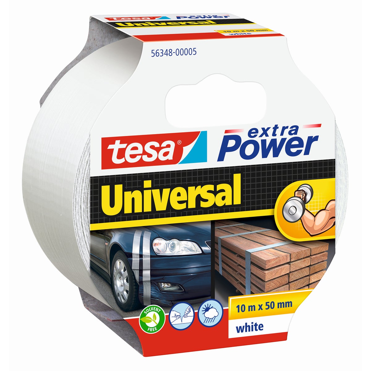 Tape Power uni 50mmx10M wit Tape Power uni 50mmx10M wit