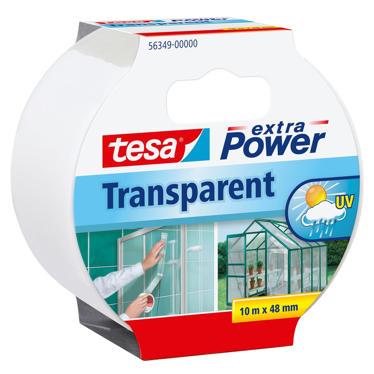 Tape Power uni 50 mm x 10 m transparant Tape Power uni 50 mm x 10 m transparant