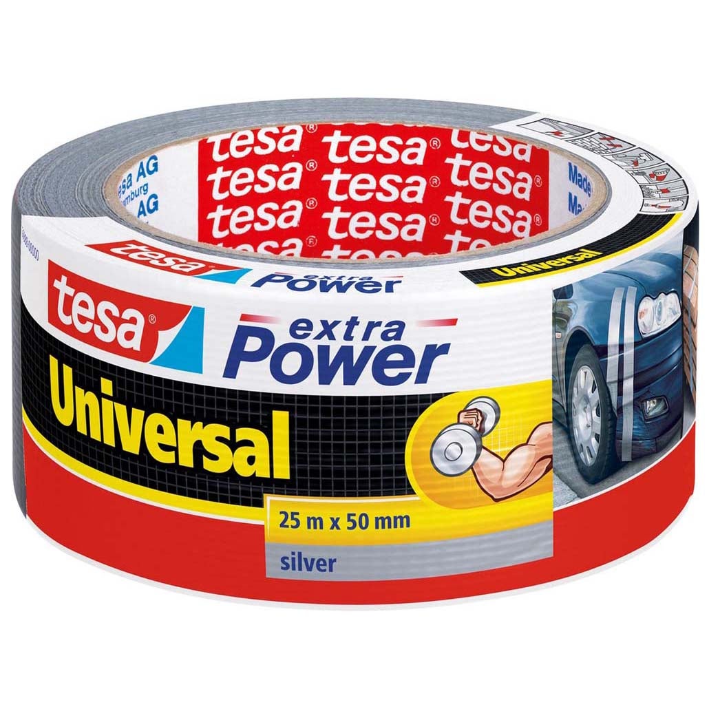 Tape Power uni 50 mm x 25 m grijs Tape Power uni 50 mm x 25 m grijs
