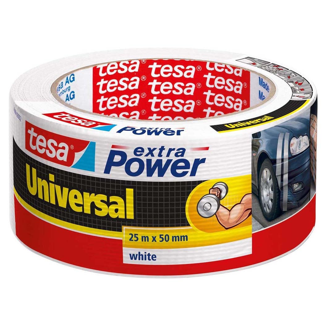 Tape Power uni 50 mm x 25 m wit Tape Power uni 50 mm x 25 m wit