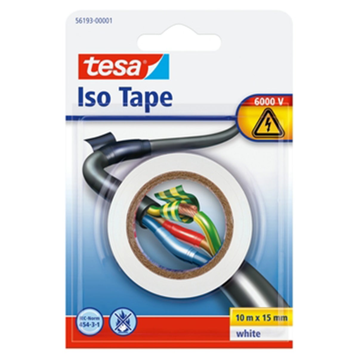 Tape elektrisch isolatie wit 10M Tape elektrisch isolatie wit 10M