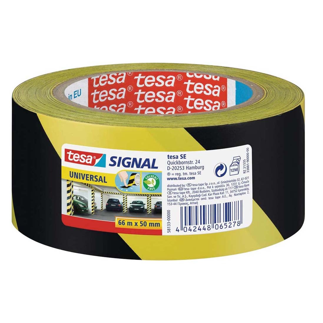 Waarschuwingstape geel 50 mm x 66 m Waarschuwingstape geel 50 mm x 66 m