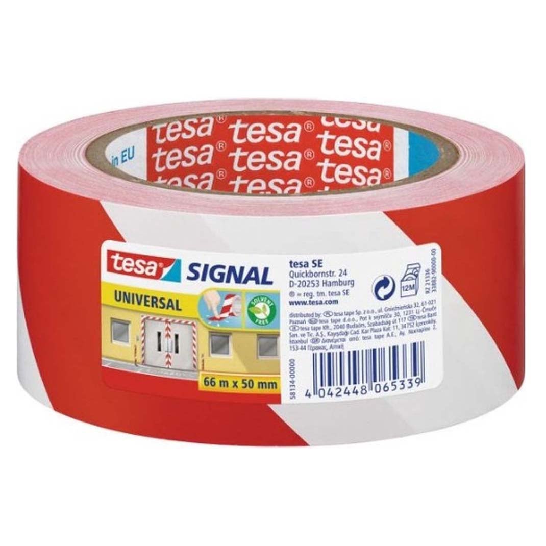 Waarsschuwingstape rood 50mmx66M Waarsschuwingstape rood 50mmx66M