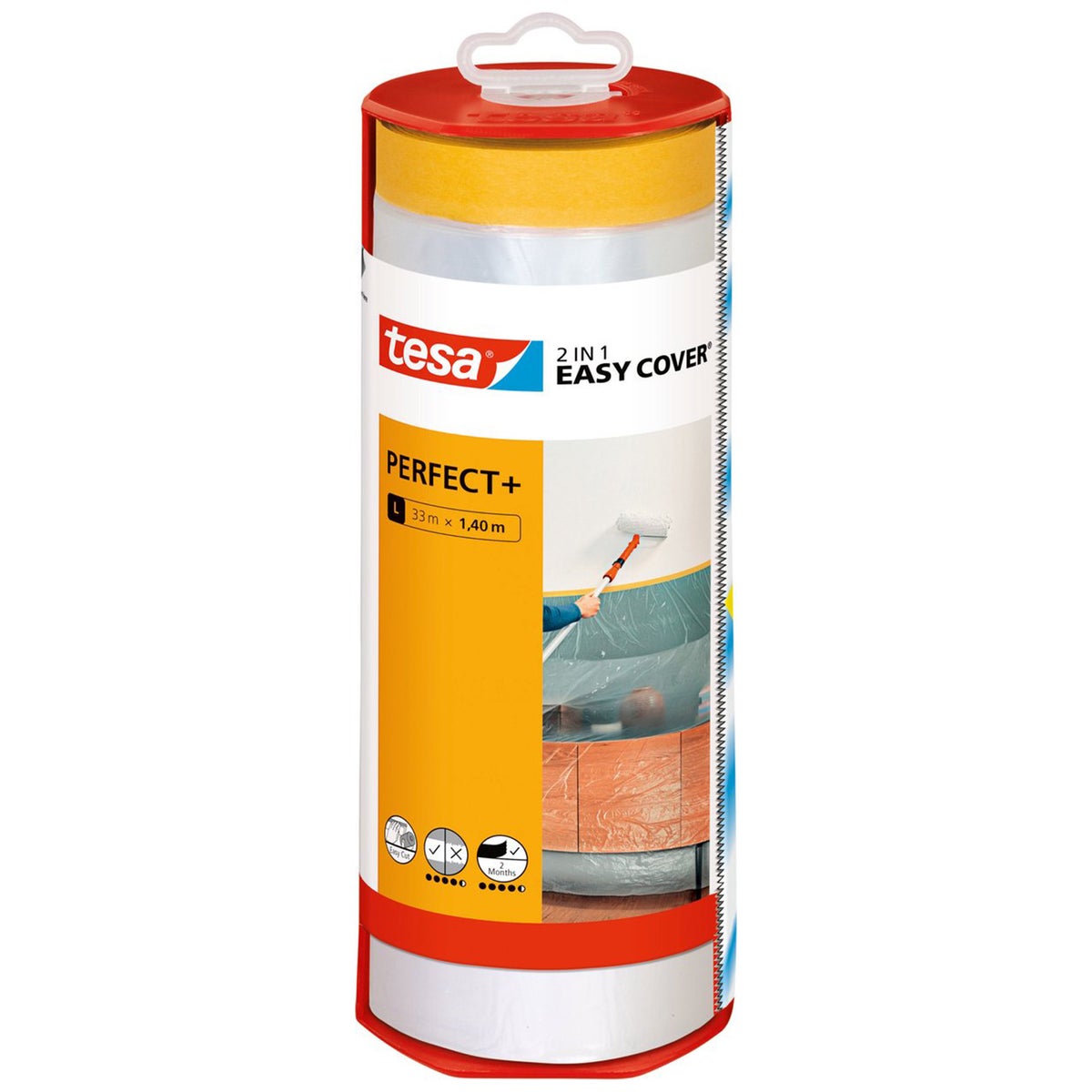 Easy Cover 1,4Mx33M dispenser en vulling Easy Cover 1,4Mx33M dispenser en vulling