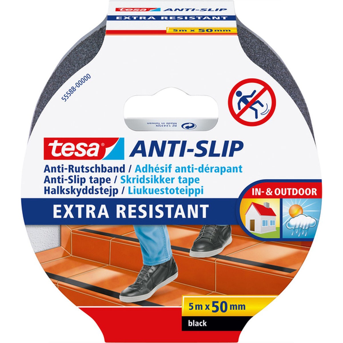 Tape anti slip 50 mm x 5 m zwart Tape anti slip 50 mm x 5 m zwart