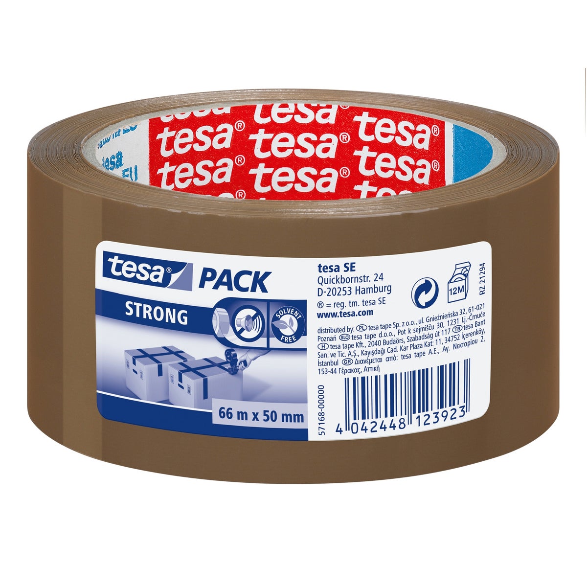 Verpakkingstape bruin 50 mm x 66 m Verpakkingstape bruin 50 mm x 66 m