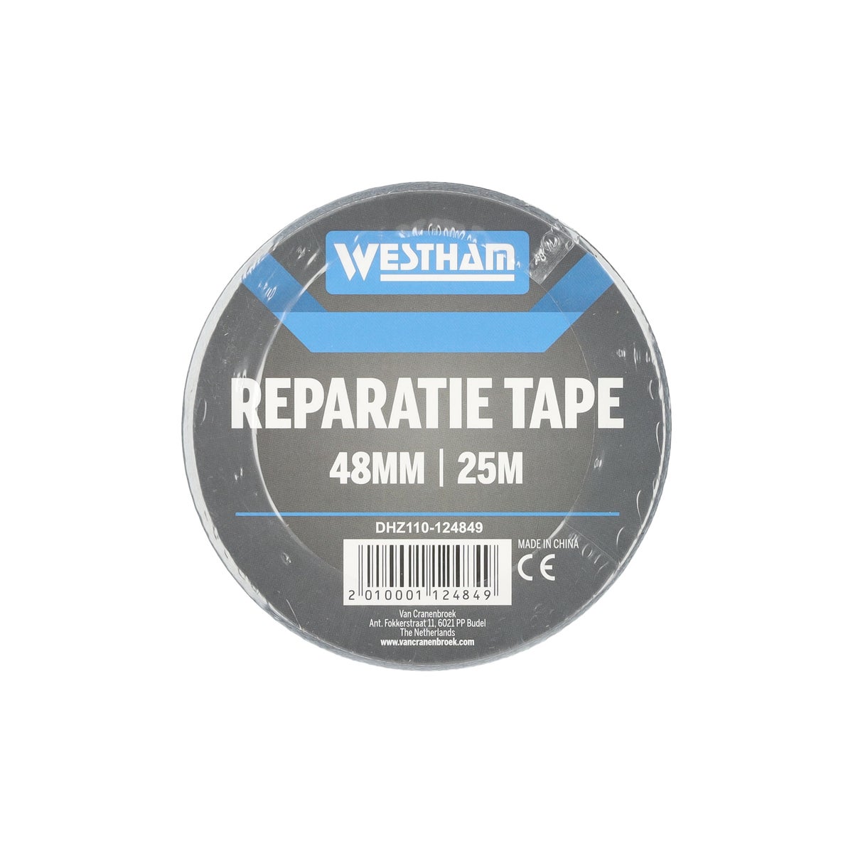 Tape reparatie zwart 48 mm x 25 m Tape reparatie zwart 48 mm x 25 m