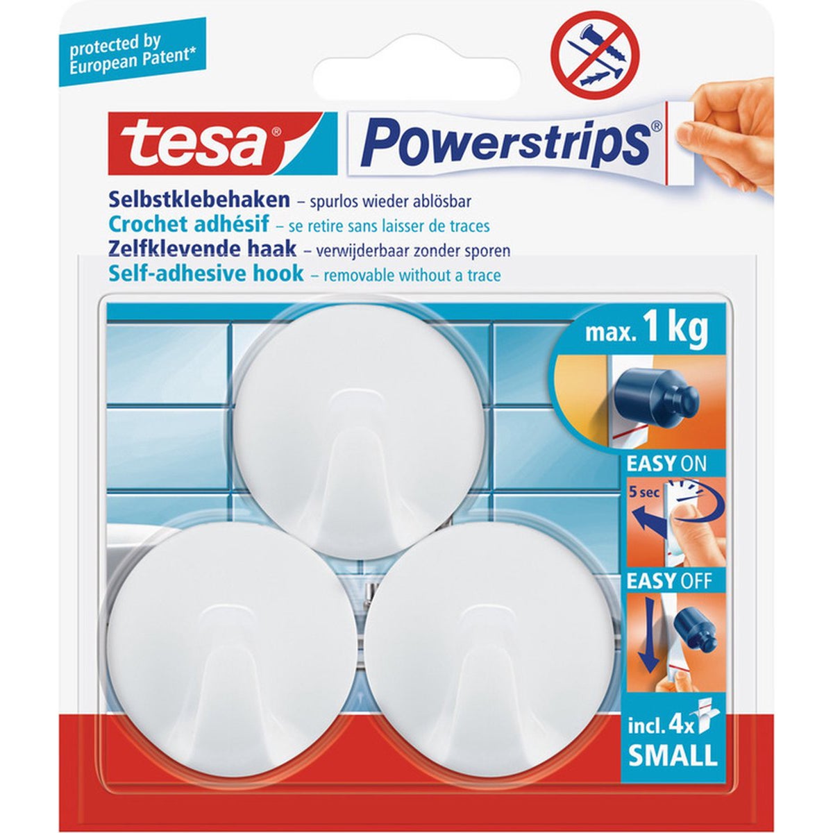 Powerstrips haak S rond wit Powerstrips haak S rond wit