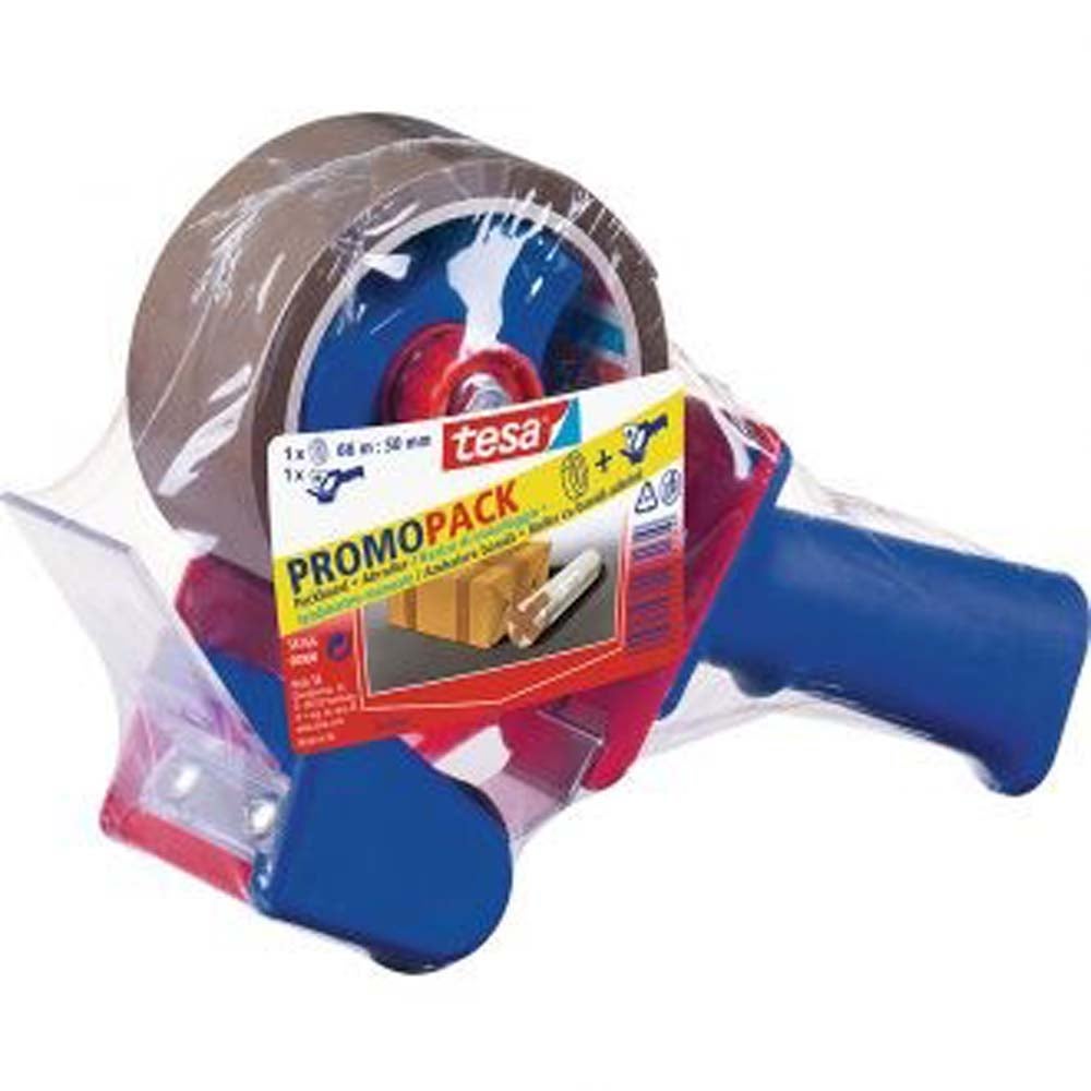 Verpakkingstape strong 50 mm met roller Verpakkingstape strong 50 mm met roller