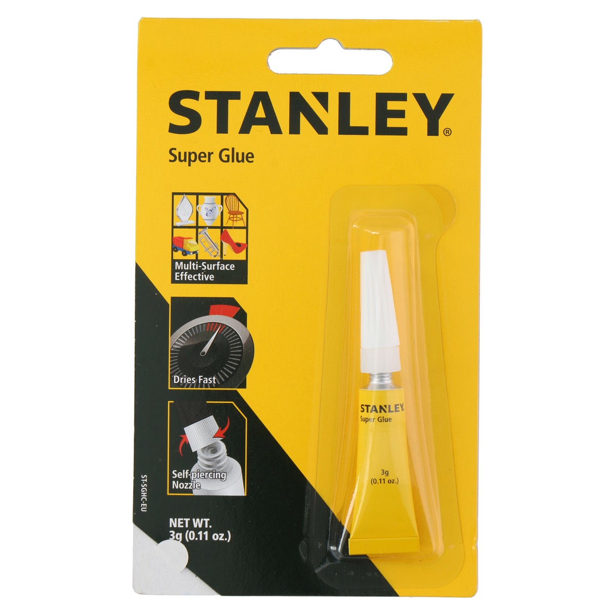 Secondelijm 3 gr stanley Secondelijm 3 gr stanley