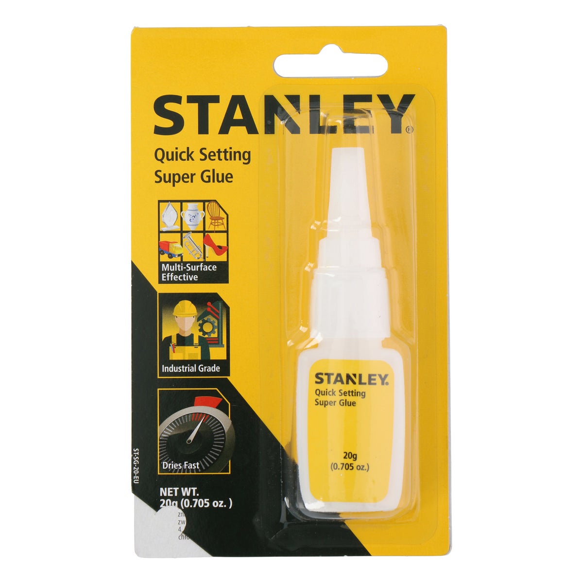 Secondelijm 20 gr stanley Secondelijm 20 gr stanley