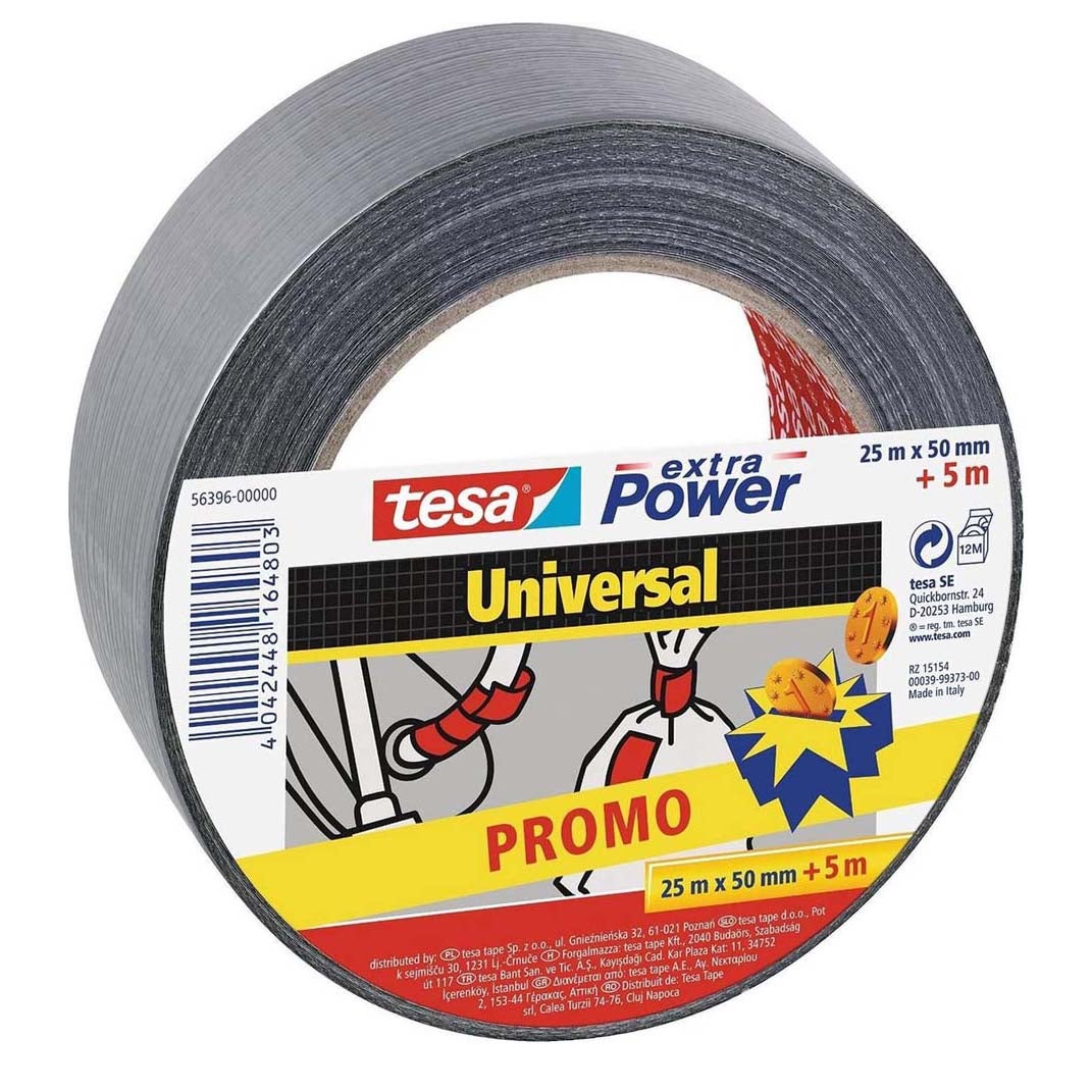 Tape Power uni 50mmx30M grijs Tape Power uni 50mmx30M grijs