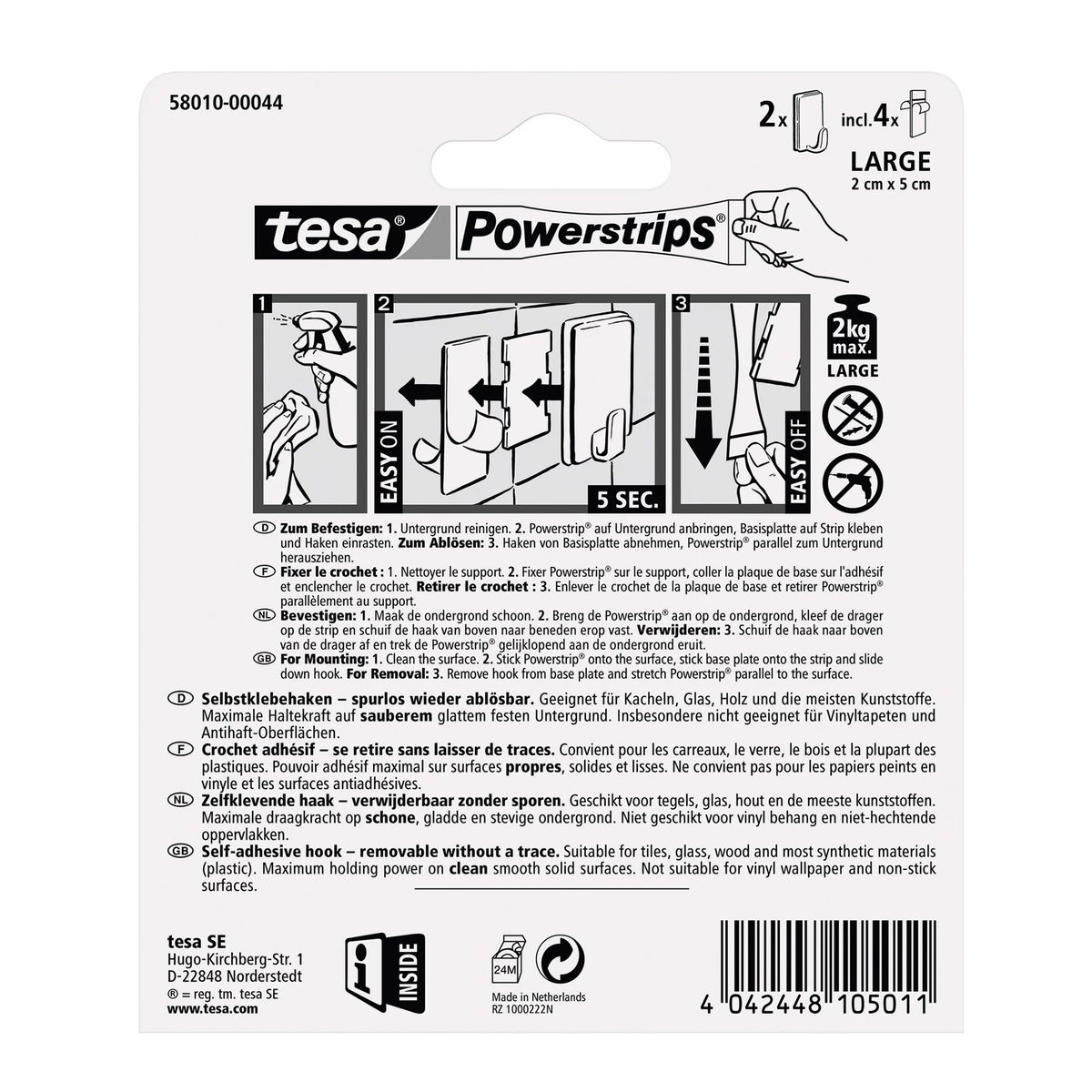 Powerstrips wit classic Tesa Powerstrips wit classic Tesa