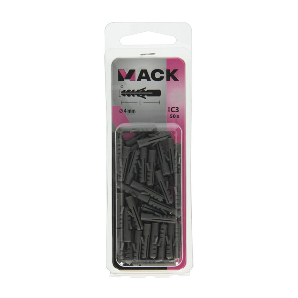 Plug PE 4 mm 50 stuks Plug PE 4 mm 50 stuks