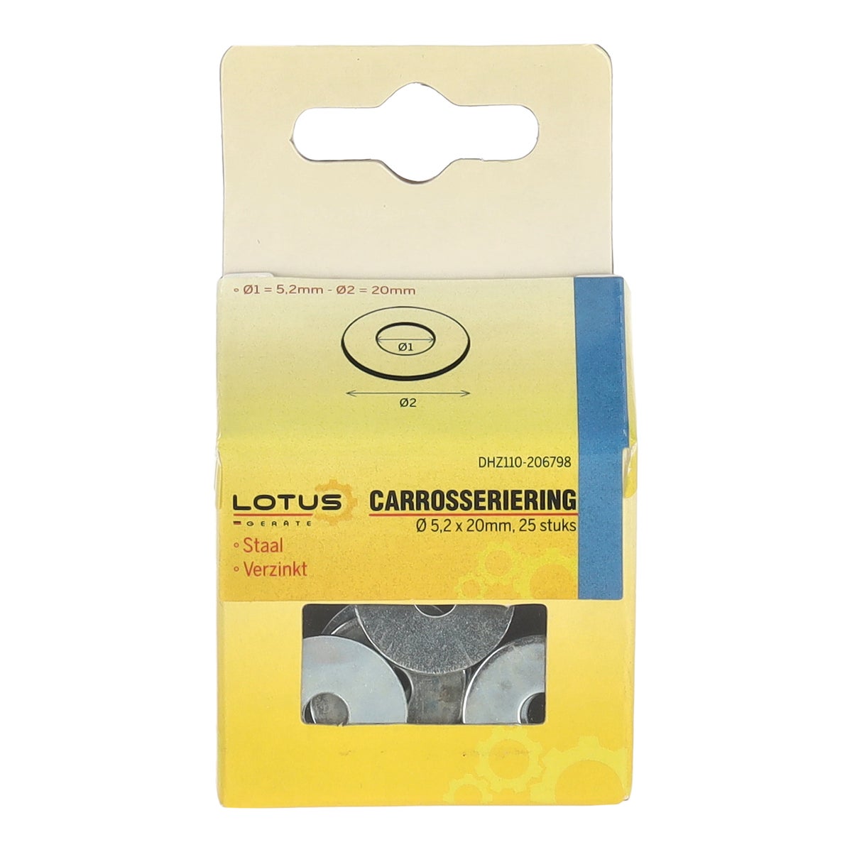 Carrosseriering Ø5,2 x 20 mm 25 stuks Lotus Carrosseriering Ø5,2 x 20 mm 25 stuks Lotus