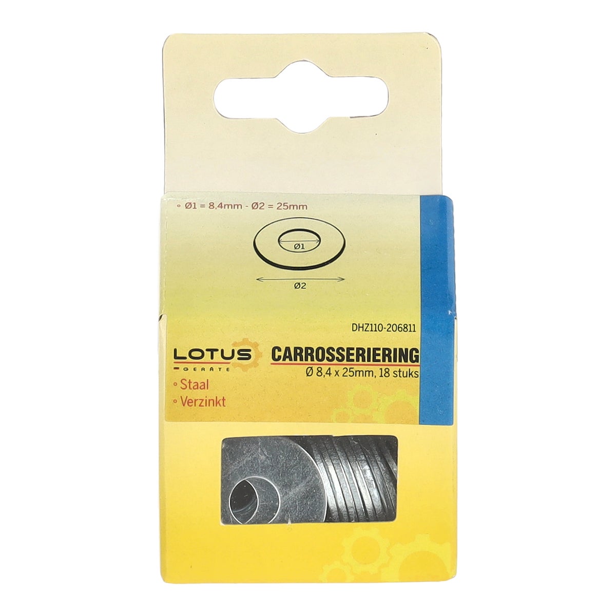 Carrosseriering Ø8,4 x 25 mm 18 stuks Lotus Carrosseriering Ø8,4 x 25 mm 18 stuks Lotus