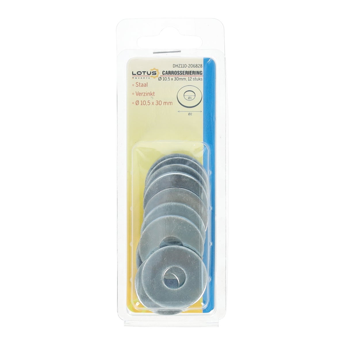 Carrosseriering Ø10,5 x 30 mm 12 stuks Lotus Carrosseriering Ø10,5 x 30 mm 12 stuks Lotus